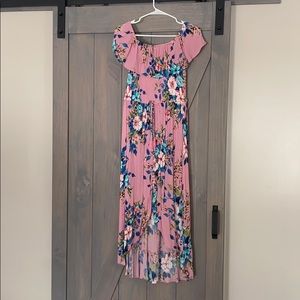 Off the shoulder floral dress